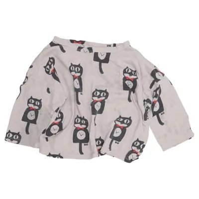 Long sleeve T-shirt (Beige, Black) from Bobo Choses Cotton