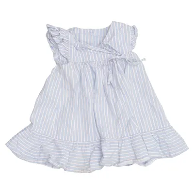 Dress (Blue, White) from Lycks Cotton