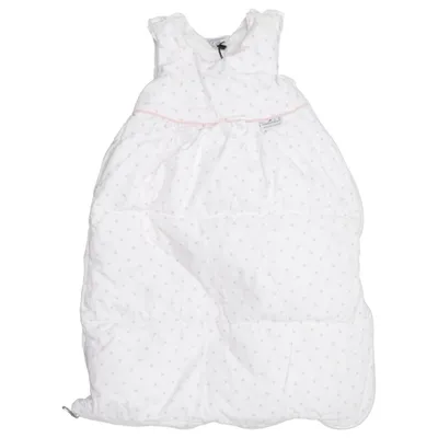 Swaddle sack (White, Pink) from Tavolinchen Cotton