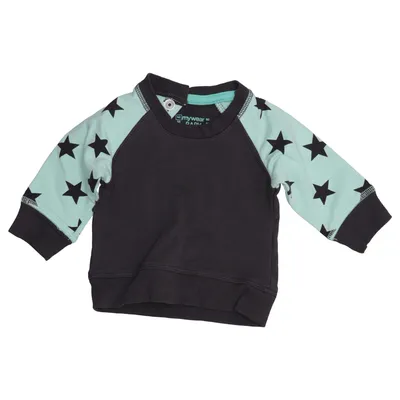 Collegetröja (Grå, Grön, Svart) från MyWear Baby Bomull, Viskos