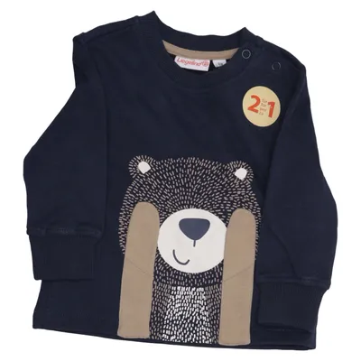 Sweatshirt (Bleu, Beige) de Liegelind Coton, Élasthane