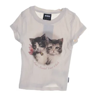 T-shirt (Beige) from Minga London Cotton