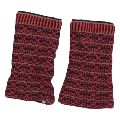 Wrist warmers (Blue, Multicolored) from Himalaya Organic cotton