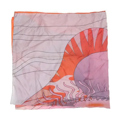 Halsdoek (Oranje, Meerkleurig) van Google Zijde