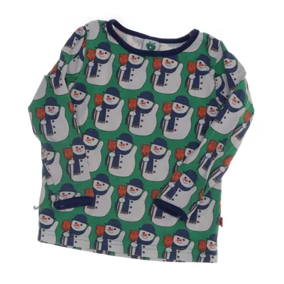 T-shirt à manches longues (Vert, Blanc, Bleu, Orange) de Småfolk Coton, Élasthane, Modal