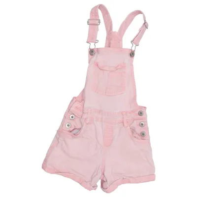 Hängselshorts (Rosa) från Love Denim Bomull, Elastan