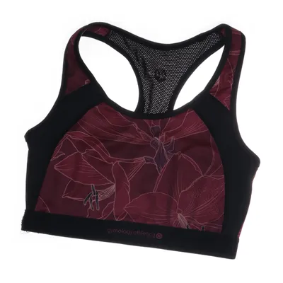Sports bra (Red, Black) from Gymology Athletica Elastane, Polyester