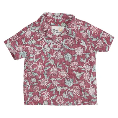 Kortærmet skjorte (Rød, Grøn, Hvid) fra Reyn Spooner Bomuld, Polyester