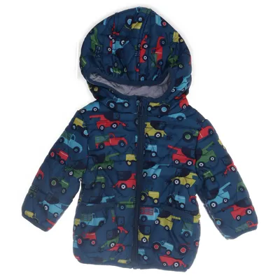 Winter jacket (Blue, Multicolored) from M&S Baby Cotton, Polyester