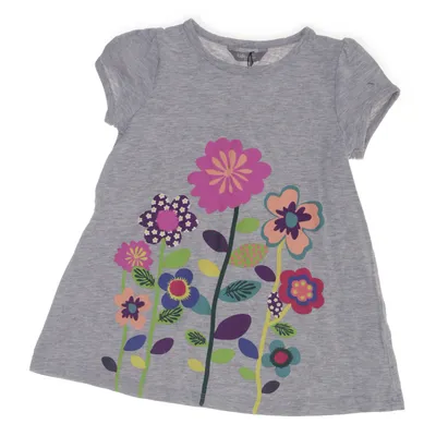 Dress (Gray, Multicolored) from Kids by Lindex Cotton, Viscose