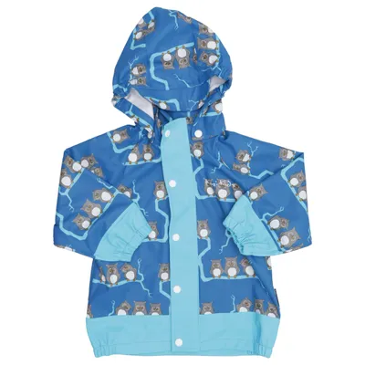 Regnjacka (Blå, Flerfärgad) från Kozi Kidz Polyester, Polyuretan