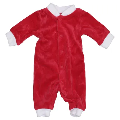 Mjukisdräkt (Röd, Vit) från Lindex Baby Bomull, Polyester