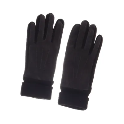 Gloves (Brown) from Woolworth Leather, Polyester