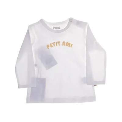 Long sleeve T-shirt (White) from Bess Cotton, Elastane