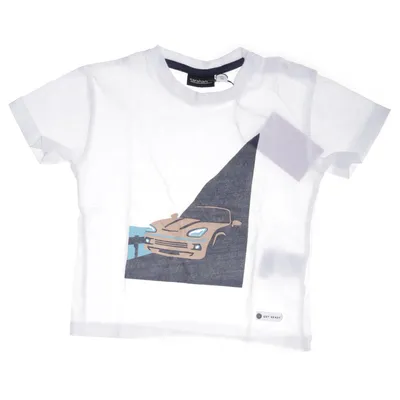 T-shirt (Blanc, Marron, Bleu) de Sarabanda Coton
