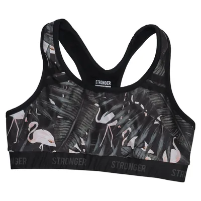 Sport-BH (Svart, Flerfärgad) från Stronger Elastan, Polyester