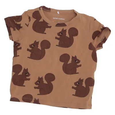 T-shirt (Marron) de Mini Rodini Coton, Élasthane