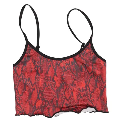 Bikini top (Red, Black) from Princess Polly Elastane, Polyester
