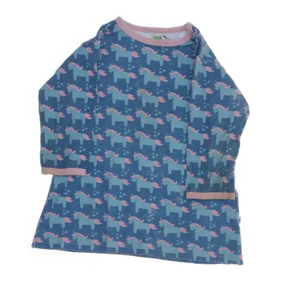 Klänning (Blå, Flerfärgad) från Sture & Lisa Ekologisk bomull