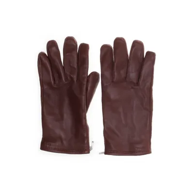 Leather gloves (Brown) from Hestra