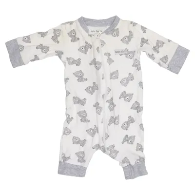 Barboteuse (Blanc, Gris) de Baby Bambu Bambou, Coton