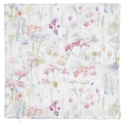 Cushion cover (White, Multicolored) from Home Sweet Home Polyester