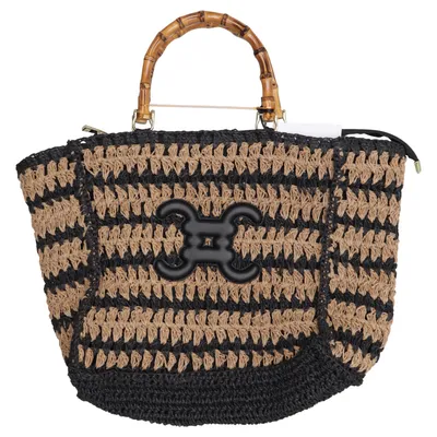 Sac de plage (Beige, Noir) de Vimoda Polyester