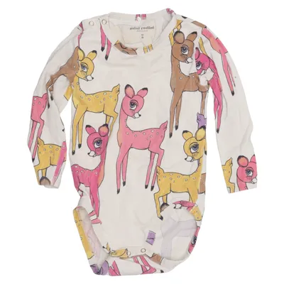 Body (Beige, Flerfarvet) fra Mini Rodini Elastan, Økologisk bomuld