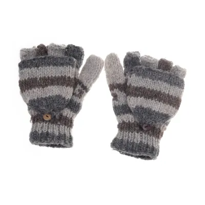 Vingerloze handschoenen (Grijs, Bruin)