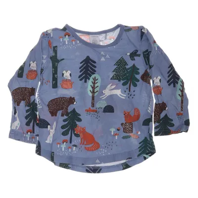 Lange mouwen shirt (Blauw, Meerkleurig) van Lindex Kids Katoen
