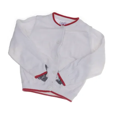 Cardigan (Blanc, Rouge) de Rachel Riley Coton