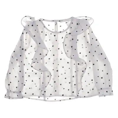 Bluse (Hvid, Sort) fra Design by kappAhl