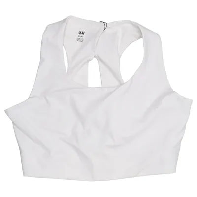 Sport-BH (Vit) från H&M Sport Elastan, Polyamid, Polyester
