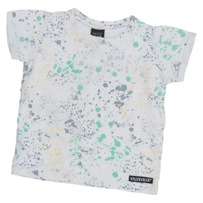 T-shirt (White, Multicolored) from Villervalla Elastane, Organic cotton