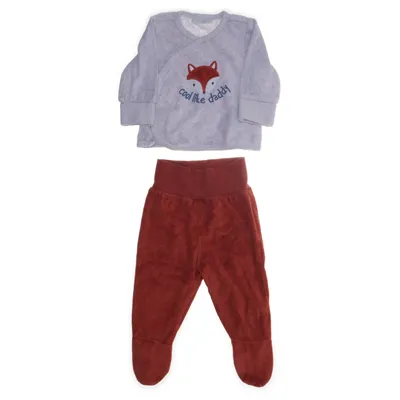 Pyjama (Grijs, Oranje) van Ergee Bamboo, Polyester