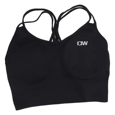 Sports bra (Black) from ICANIWILL Elastane, Polyamide
