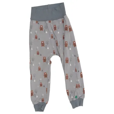 Pyjamahose (Grau, Braun, Mehrfarbig) von Fred's World by Green Cotton Elasthan, Bio-Baumwolle