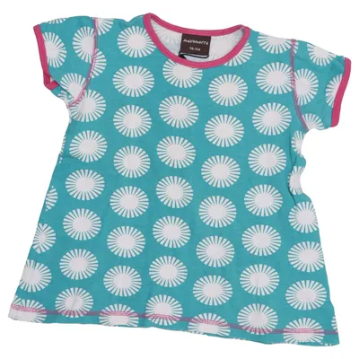 T-shirt (Blue, White, Pink) from Maxomorra Organic cotton