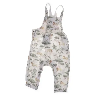 Hängselbyxor (Vit, Flerfärgad) från Newbie by KappAhl Bomull