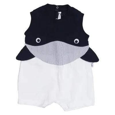 Barboteuse (Bleu, Blanc, Multicolore) de Il Gufo Coton