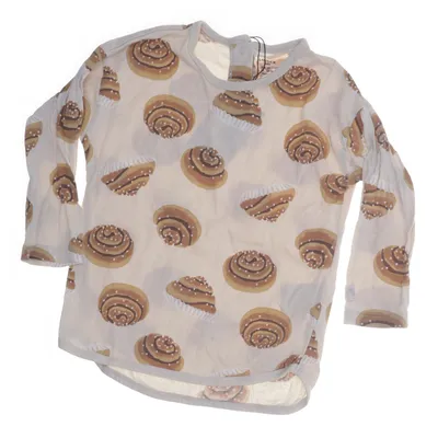 Långärmad t-shirt (Beige, Flerfärgad) från Lindex Baby Bomull