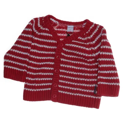 Kofta (Vit, Röd) från Polarn O. Pyret Bomull