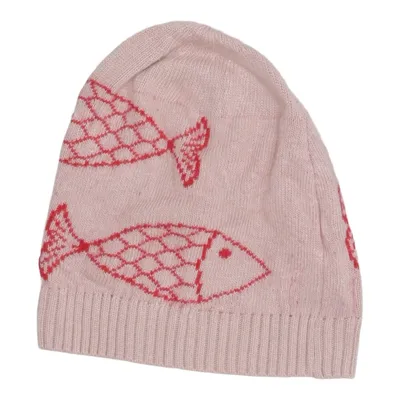 Bonnet (Beige, Rouge) de Bobo Choses Cachemire, Polyamide, Viscose, Laine