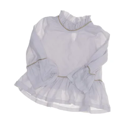 Peplumtopp (Vit) från Oshkosh Bomull, Återvunnen polyester