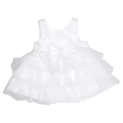 Blumenkinderkleid (Weiß) von Couture Princess Polyester