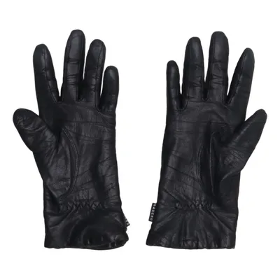 Leather gloves (Black) from Gaucho Leather, Wool