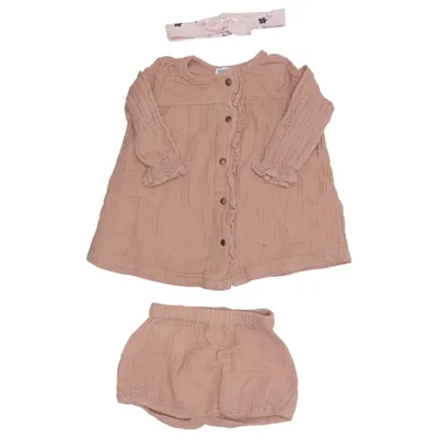 Dress (Brown) from Vertbaudet Cotton