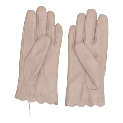 Læderhandsker (Beige) fra Bijou Brigitte Akryl, Læder