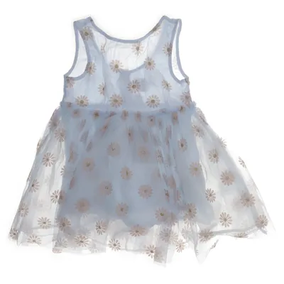 Jurk (Blauw) van Konges Sløjd Katoen, Polyester