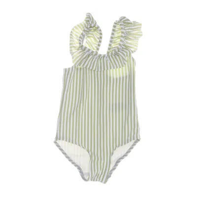 Badedragt (Grøn, Hvid) fra Arket Elastan, Polyamid, Polyester
